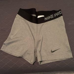 Nike pro compression shorts